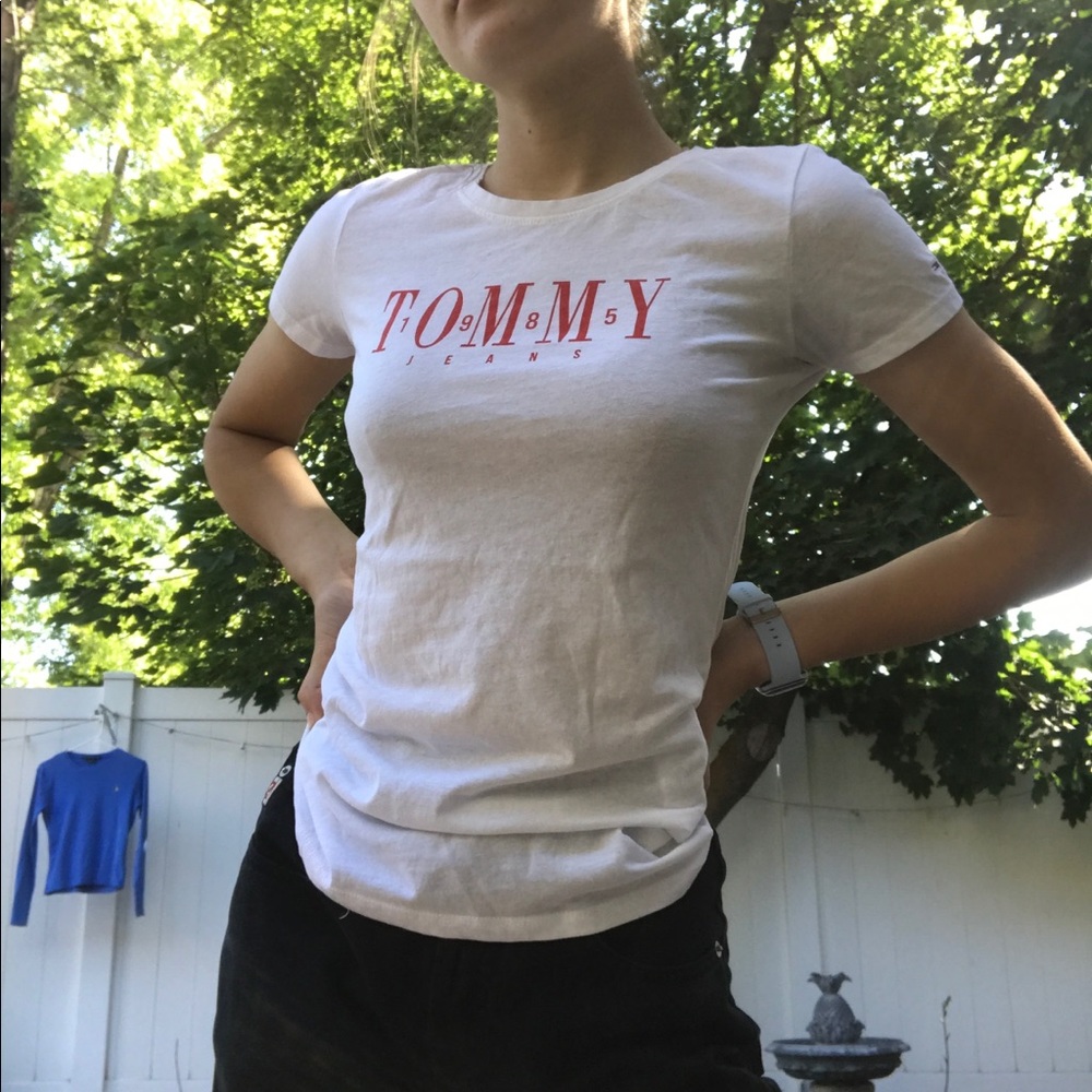 White Tommy Hilfiger Tee
